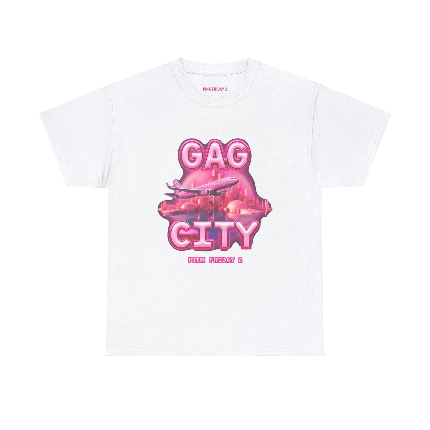 PINK FRIDAY 2 - GAG CITY TOUR DATES COTTON WHITE TEE